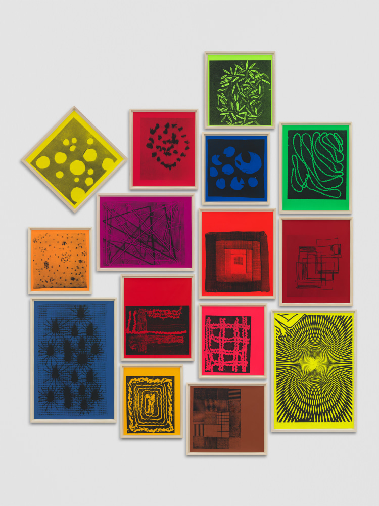 silkscreen on paper by Steven Shearer