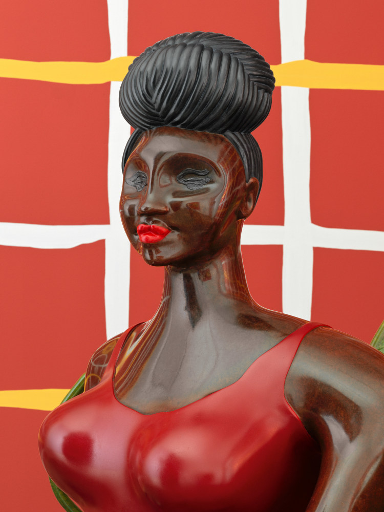 Work by Tschabalala Self