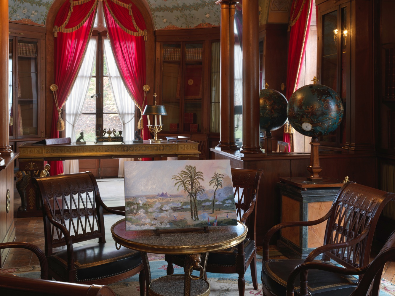 Installation view of painting by Karen Kilimnik