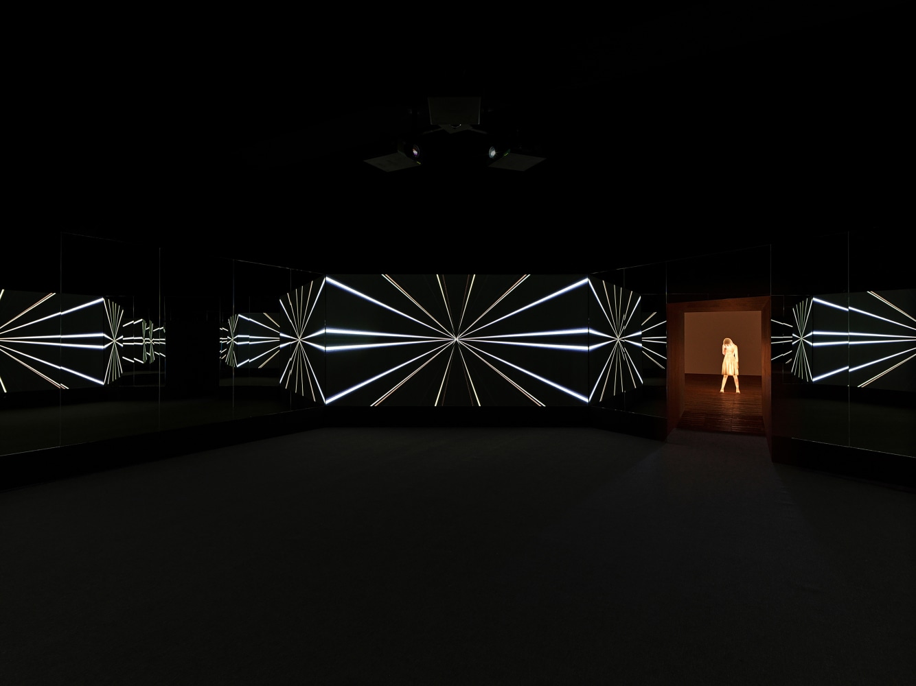 Installation view of Works by Doug Aitken