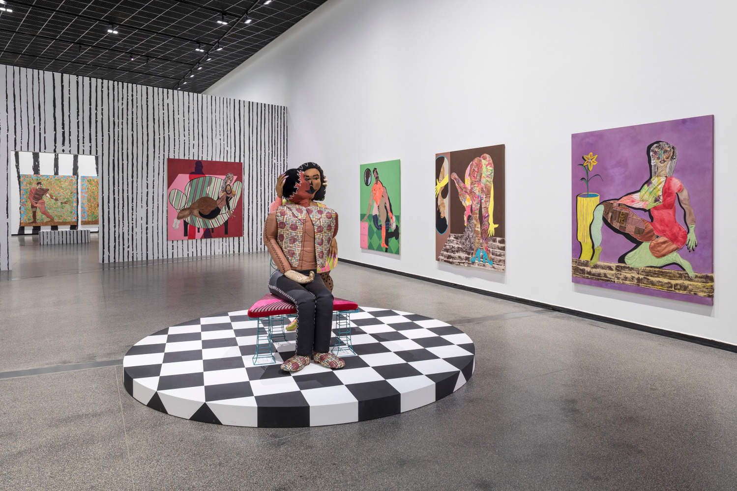 Installation view, Tschabalala Self, Skin Tight, Australian Centre for Contemporary Art, Melbourne, 2025