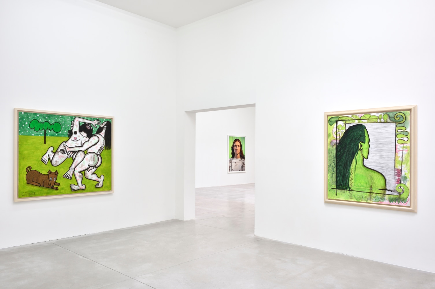 Installation view, Carroll Dunham &amp;amp; Laurie Simmons, Consortium Museum, Dijon, 2024