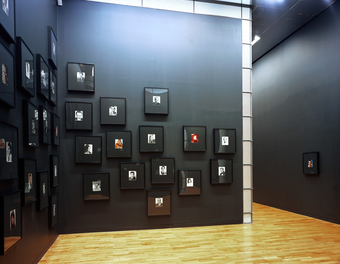 Installation view of works by Douglas Gordon