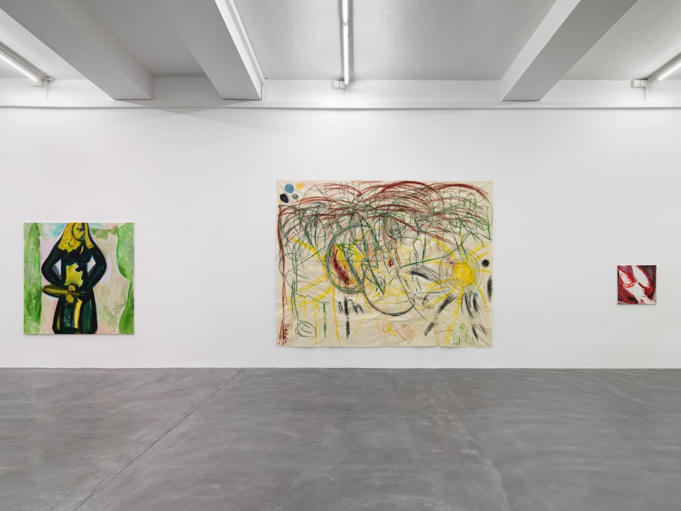 Installation view of Tamuna Sirbiladze paintings exhibition