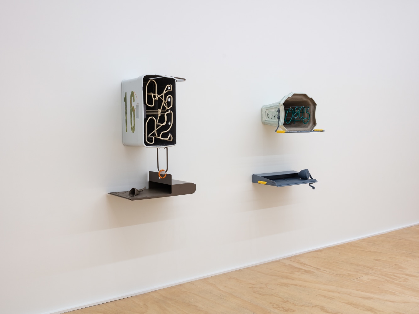 Installation view of sculptures by Magali Reus