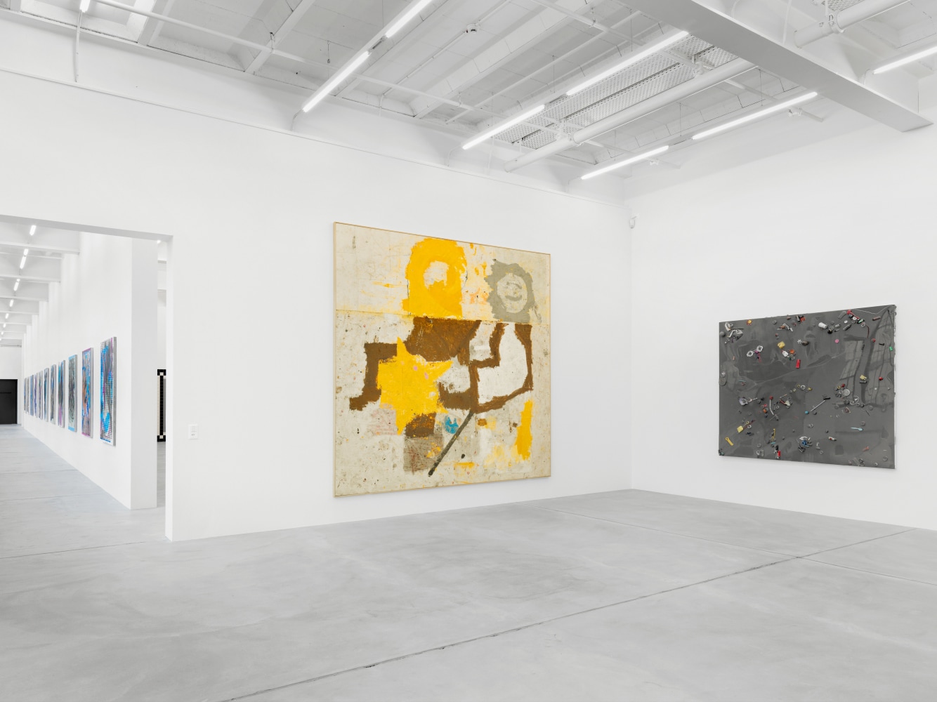 Installation view of paintings group exhibition