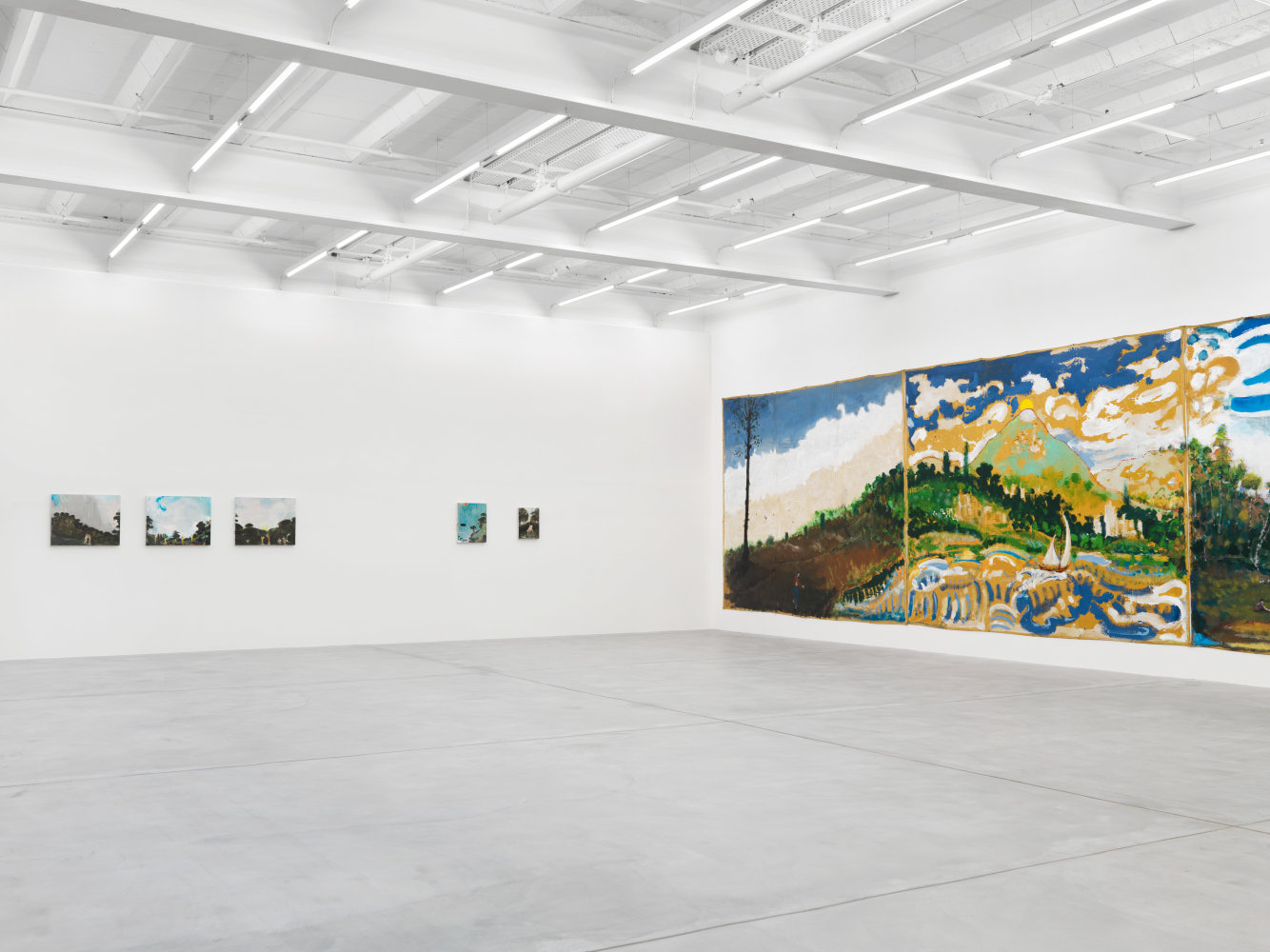 Installation view of Verne Dawson paintings exhibition