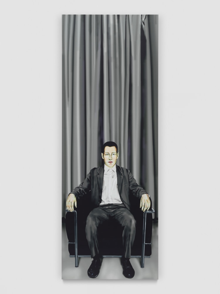 Gatekeeper (Open) 

2024

Nail polish, ink on PVC

232 x 85 cm / 91 3/8 x 33 1/2 in

&amp;copy; Louisa Gagliardi