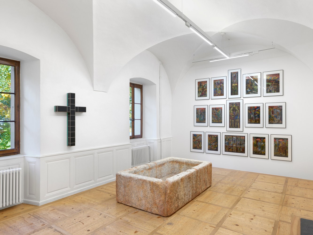 Installation views, Valentin Carron, Learning from Martigny, Le Manoir de la Ville de Martigny, 2024