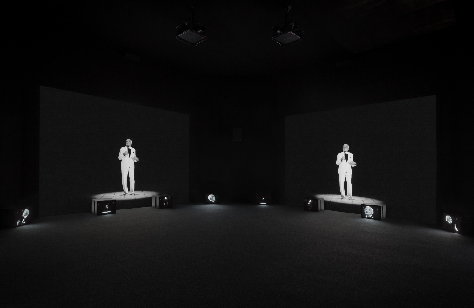 Installation view of works by John Giorno