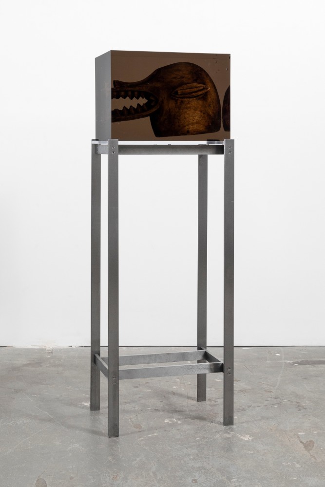 MATTHEW ANGELO HARRISON
Beast
2024
Wooden figure, polyurethane resin, steel, acrylic
Sculpture 34 x 47.5 x 30 cm / 13 3/8 x 18 3/4 x 11 3/4 in
Pedestal 112 x 33 x 50 cm / 44 1/8 x 13 x 19 5/8 in
HARRI60083