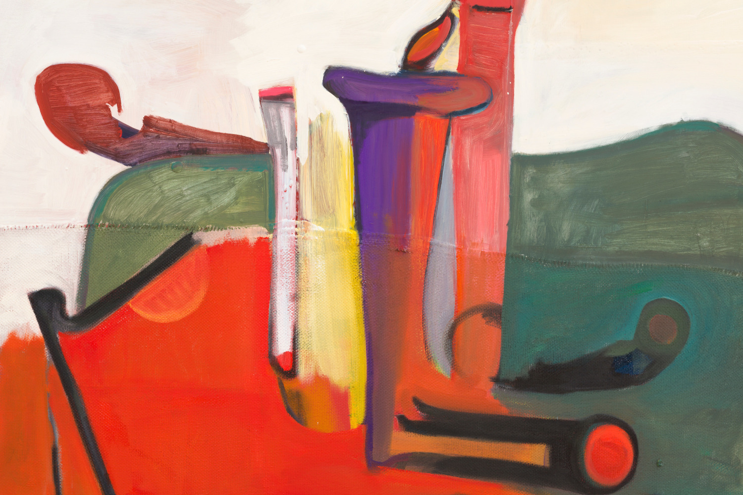 Detail of painting by Alex Hubbard