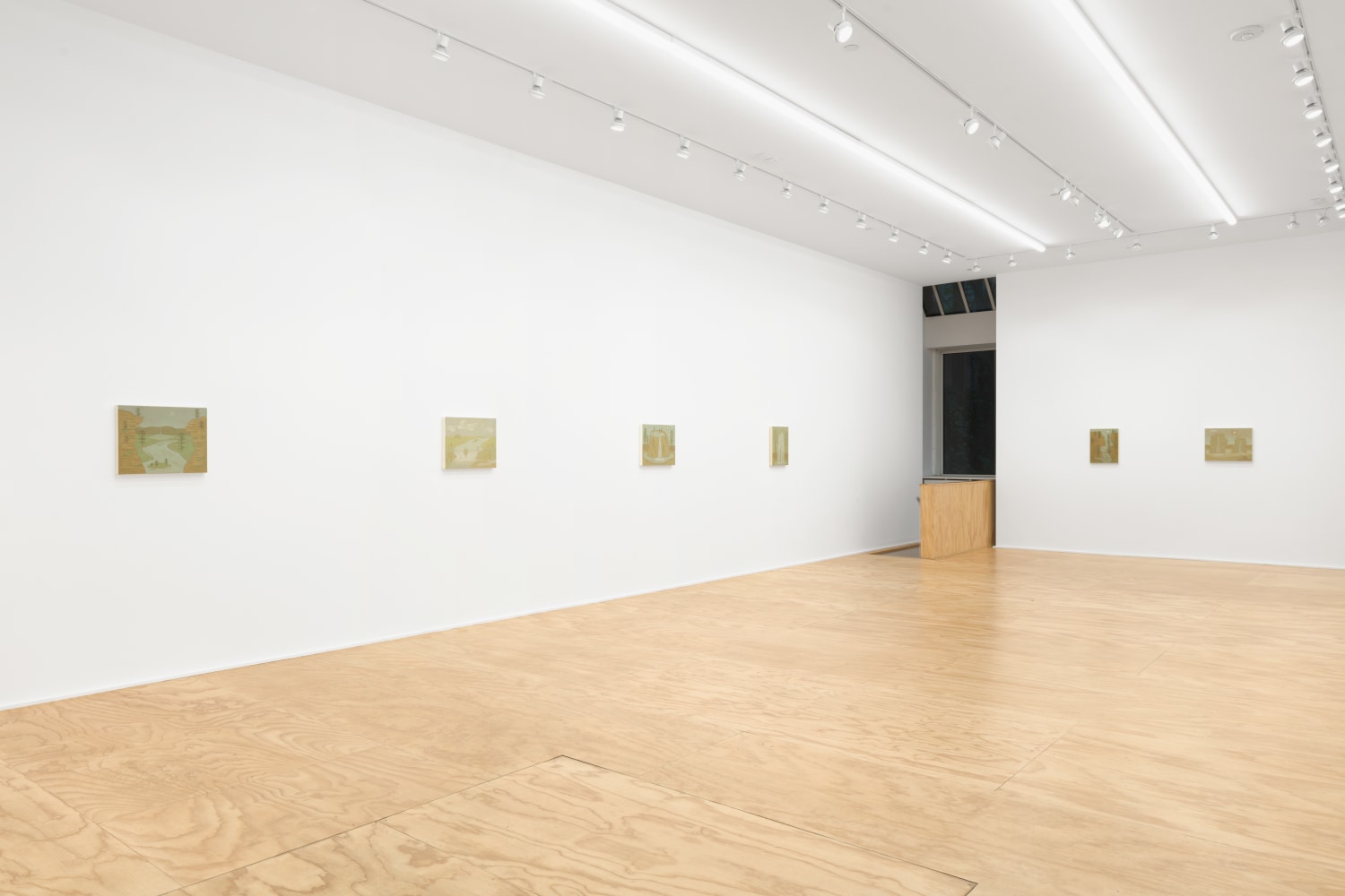 Installation view of John Dilg paintings exhibition