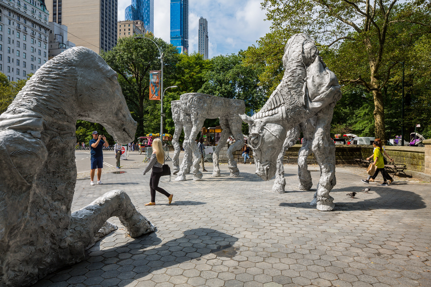 Installation view of sculptures by Jean-Marie Appriou