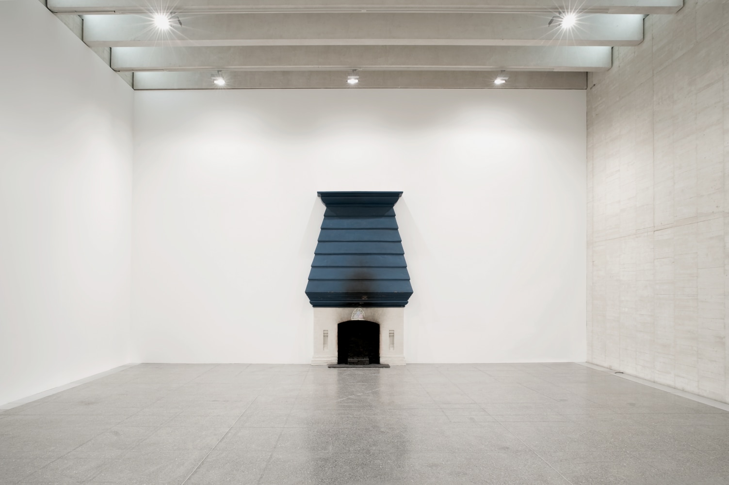 Installation view of sculptures by Ugo Rondinone