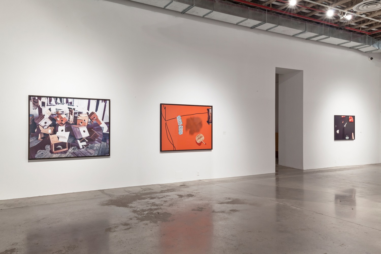 Installation view of Works by Lucas Blalock