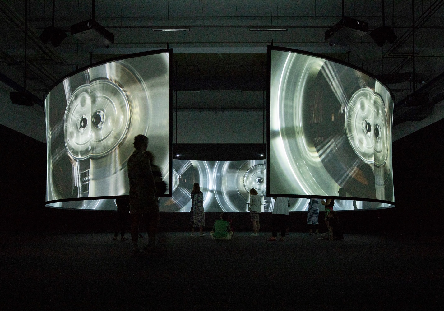 Installation view of Works by Doug Aitken