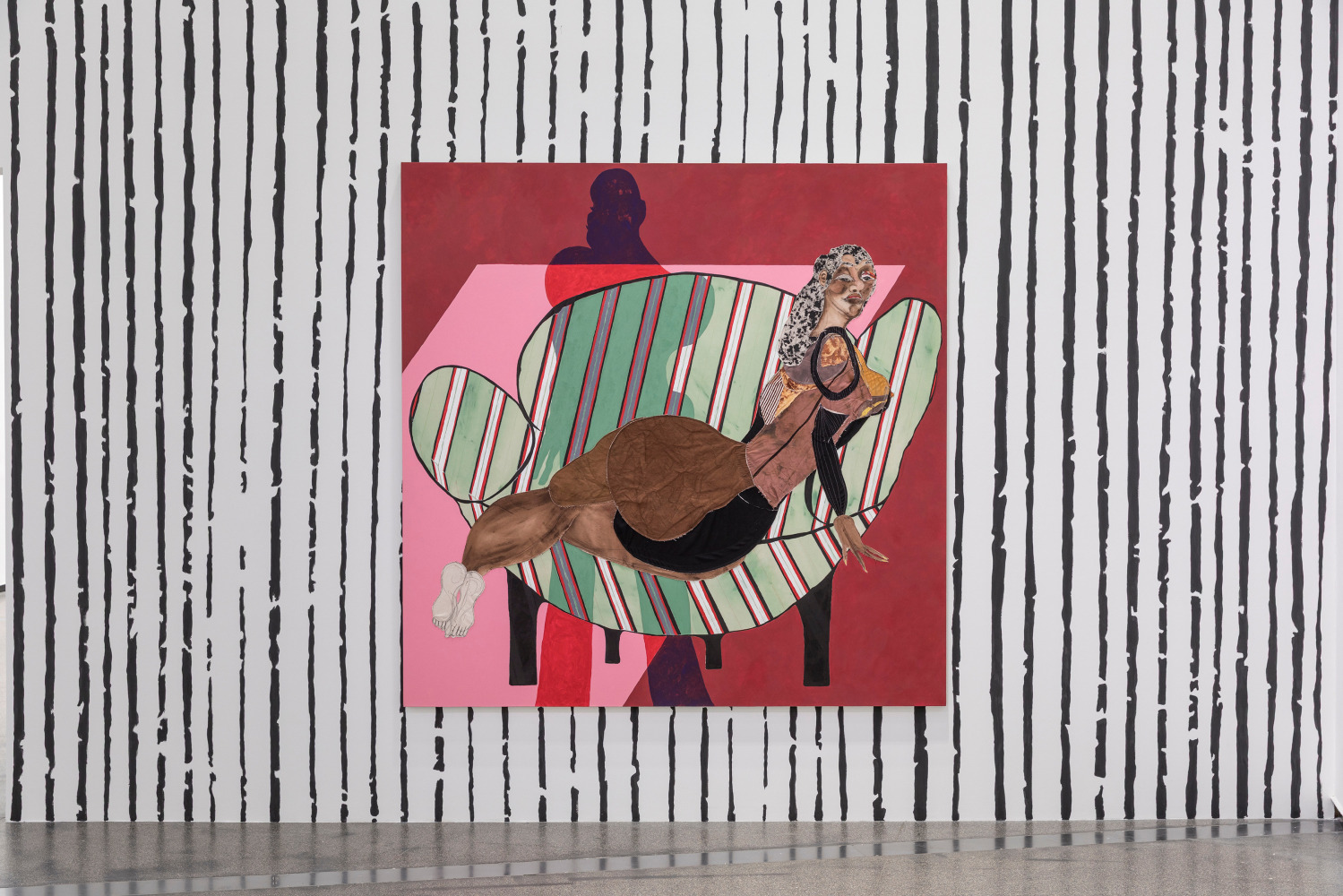 Installation view, Tschabalala Self, Skin Tight, Australian Centre for Contemporary Art, Melbourne, 2025