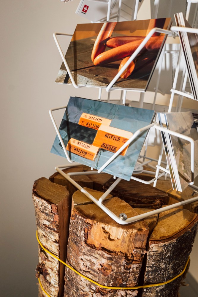 Installation view, Lucas Blalock, Souvenir Cinema, Swiss Consulate, New York, 2025