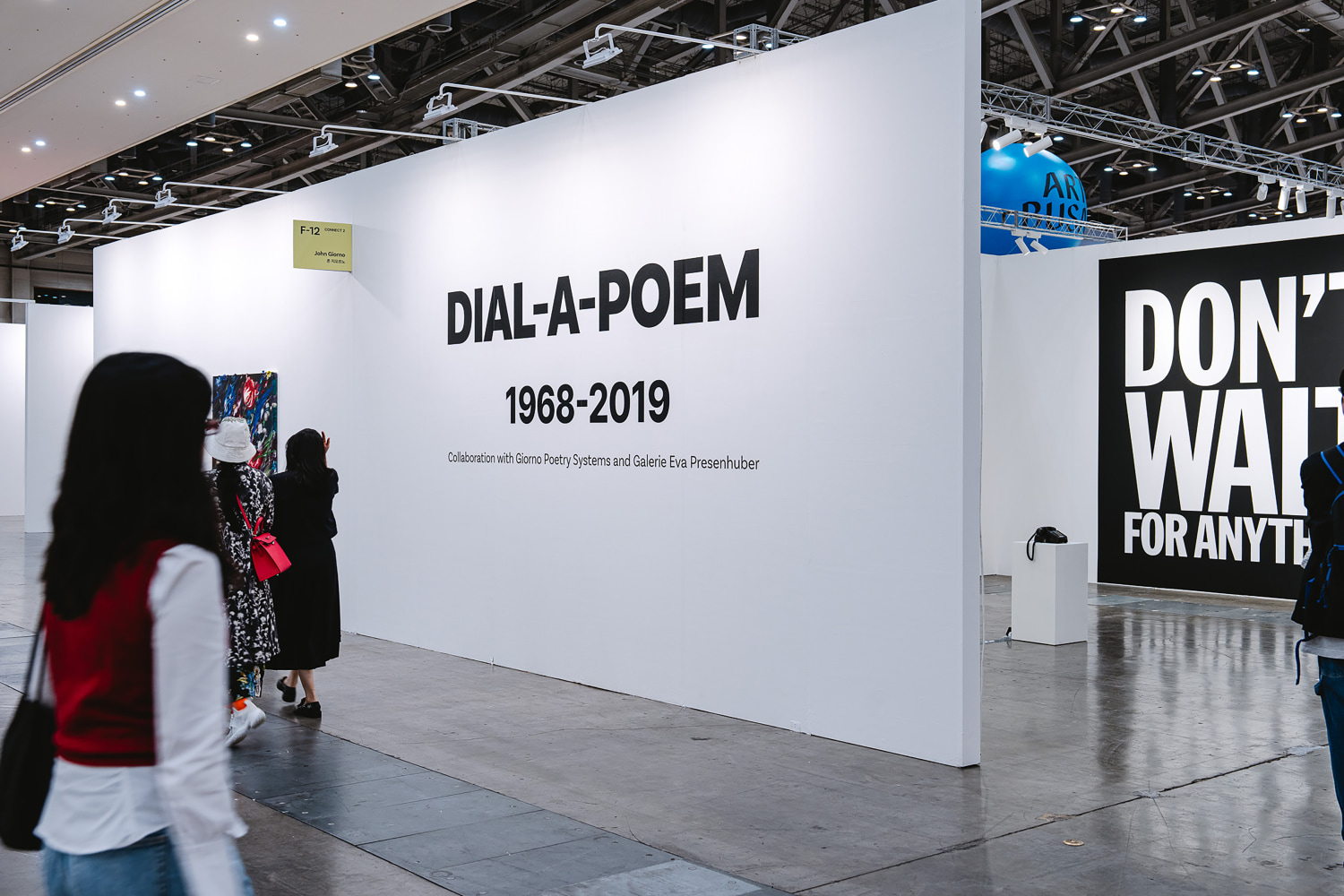 Installation view, John Giorno, Dial-A-Poem, Art Busan, Busan, 2024