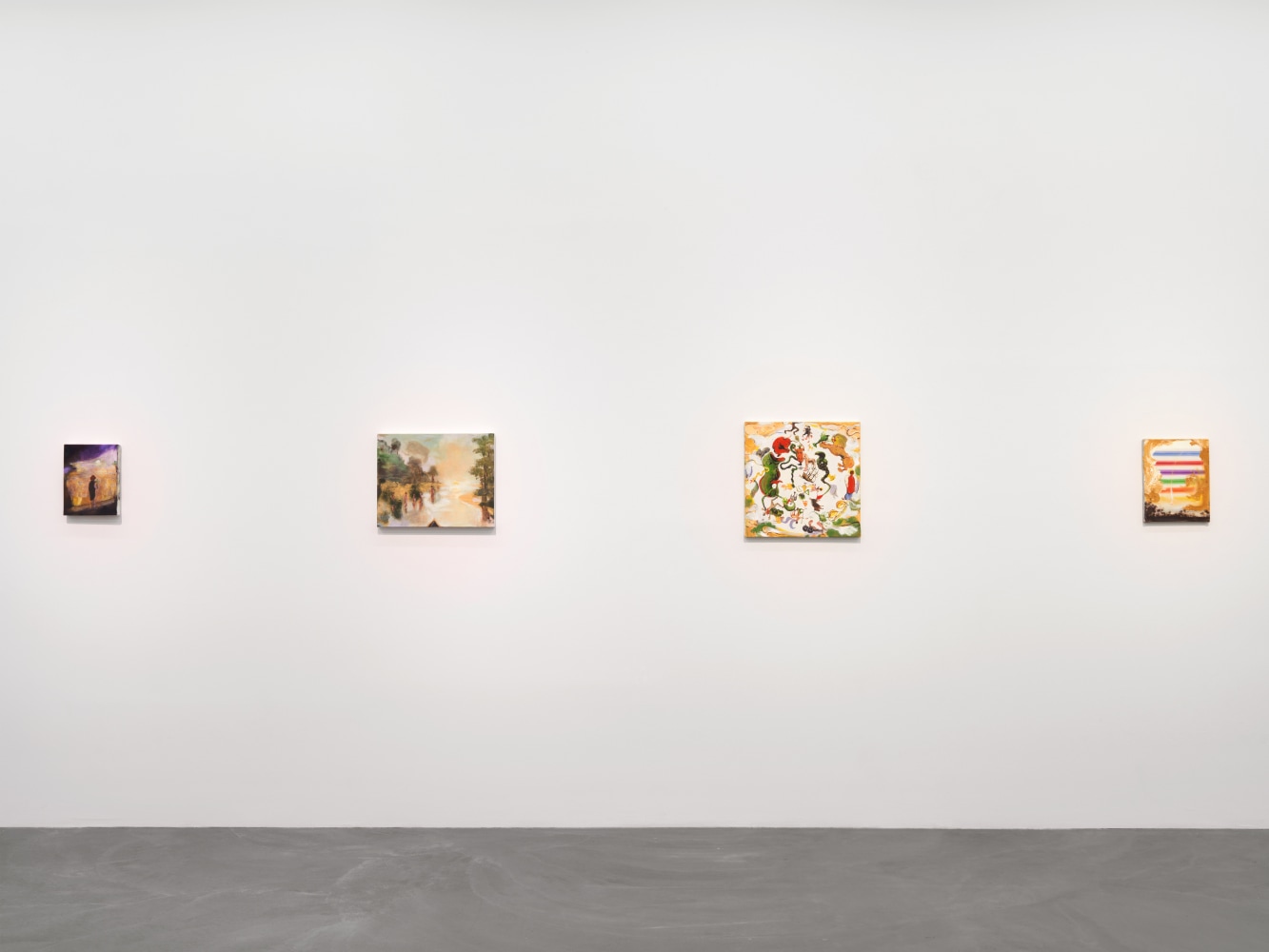 Installation view of Verne Dawson paintings exhibition