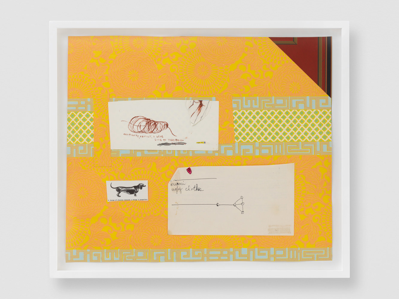 MIAMI

2020
Mixed media collage on paper, framed
Sheet 38.5 x 45 cm / 15 1/8 x 17 3/4 in
Frame 44 x 51 x 3.5 cm / 17 3/8 x 20 1/8 x 1 3/8 in