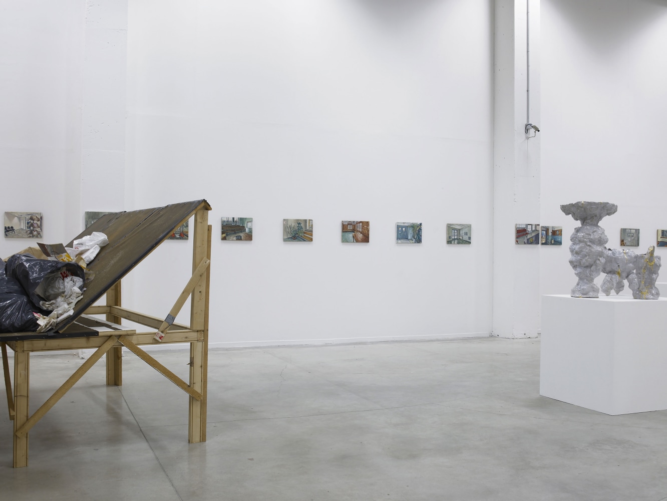 Installation view of works by Jean-Frédéric Schnyder