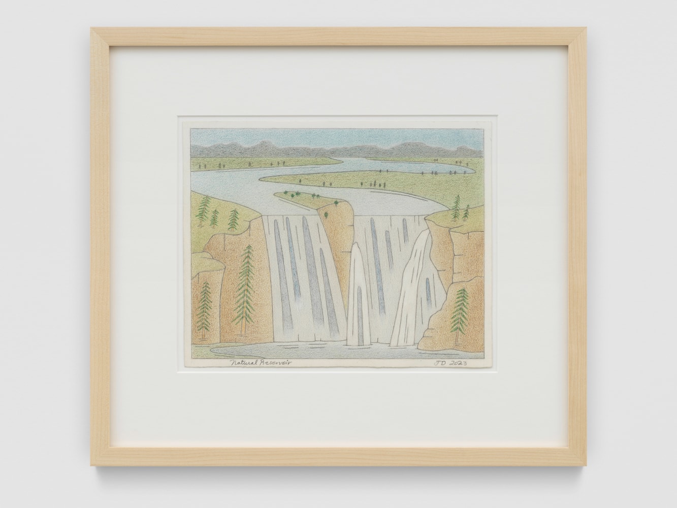 Natural Reservoir

2024

Colored pencil and graphite pencil on Arches hot press paper

Sheet 20.5 x 25.5 cm / 8 x 10 in

Frame 36 x 41 x 3 cm / 14 1/8 x 16 1/8 x 1 1/8 in

&amp;copy; John Dilg