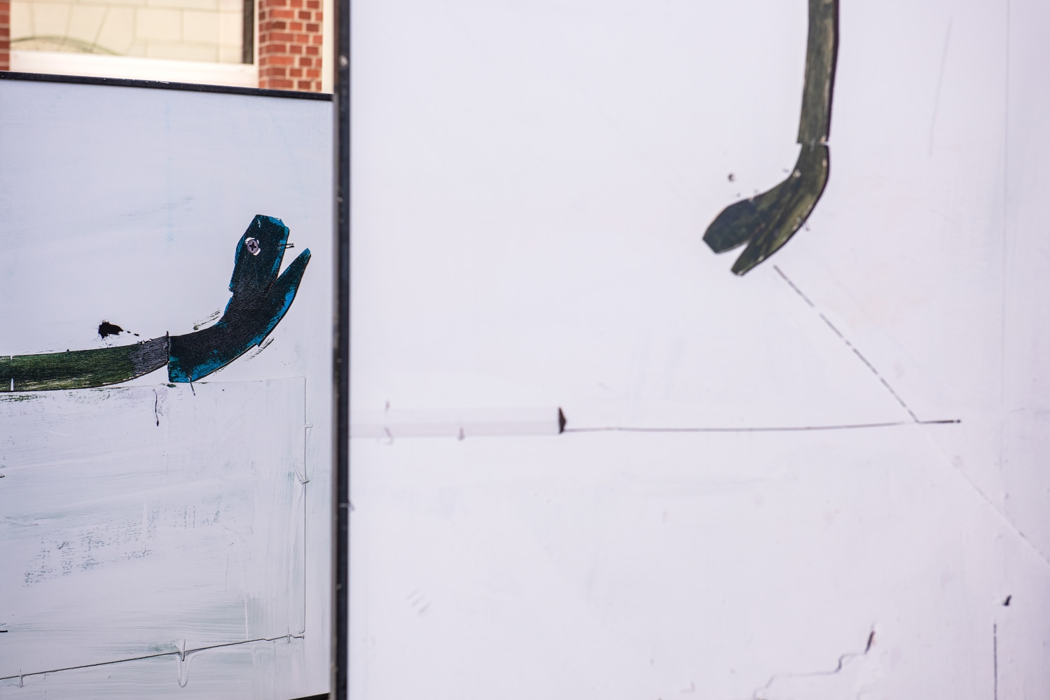 Installation view, Valentin Carron, From A to Bex, TABLEAU, Bahnhof Stadelhofen, Zurich, 2025