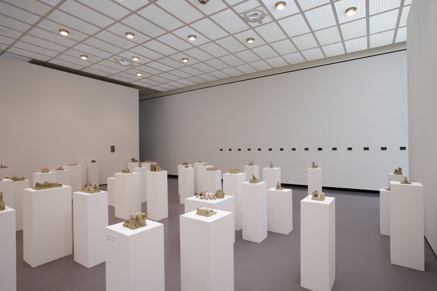 Installation view of sculptures by Peter Fischli and David Weiss