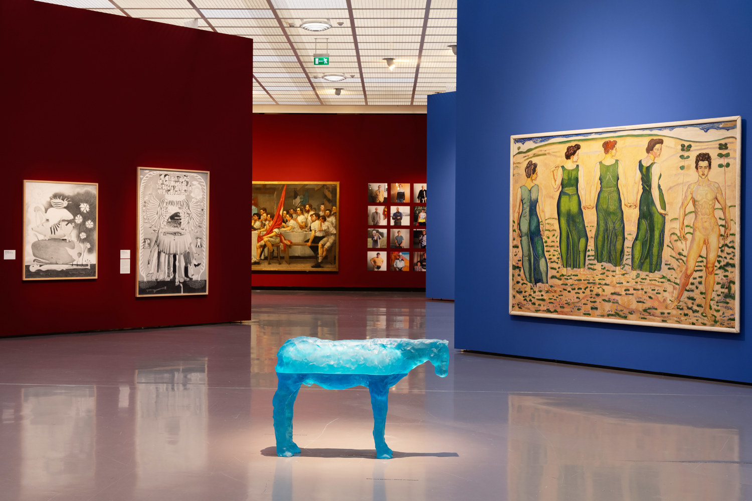 Installation view, Ugo Rondinone, Apropos Hodler &amp;ndash; Current Perspectives on an Icon, Kunsthaus Z&amp;uuml;rich, Zurich, 2024