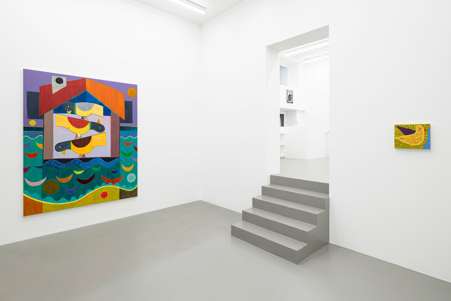 Installation view, Austin Eddy, Songs For The Sun., Galerie Eva Presenhuber, Vienna, 2024