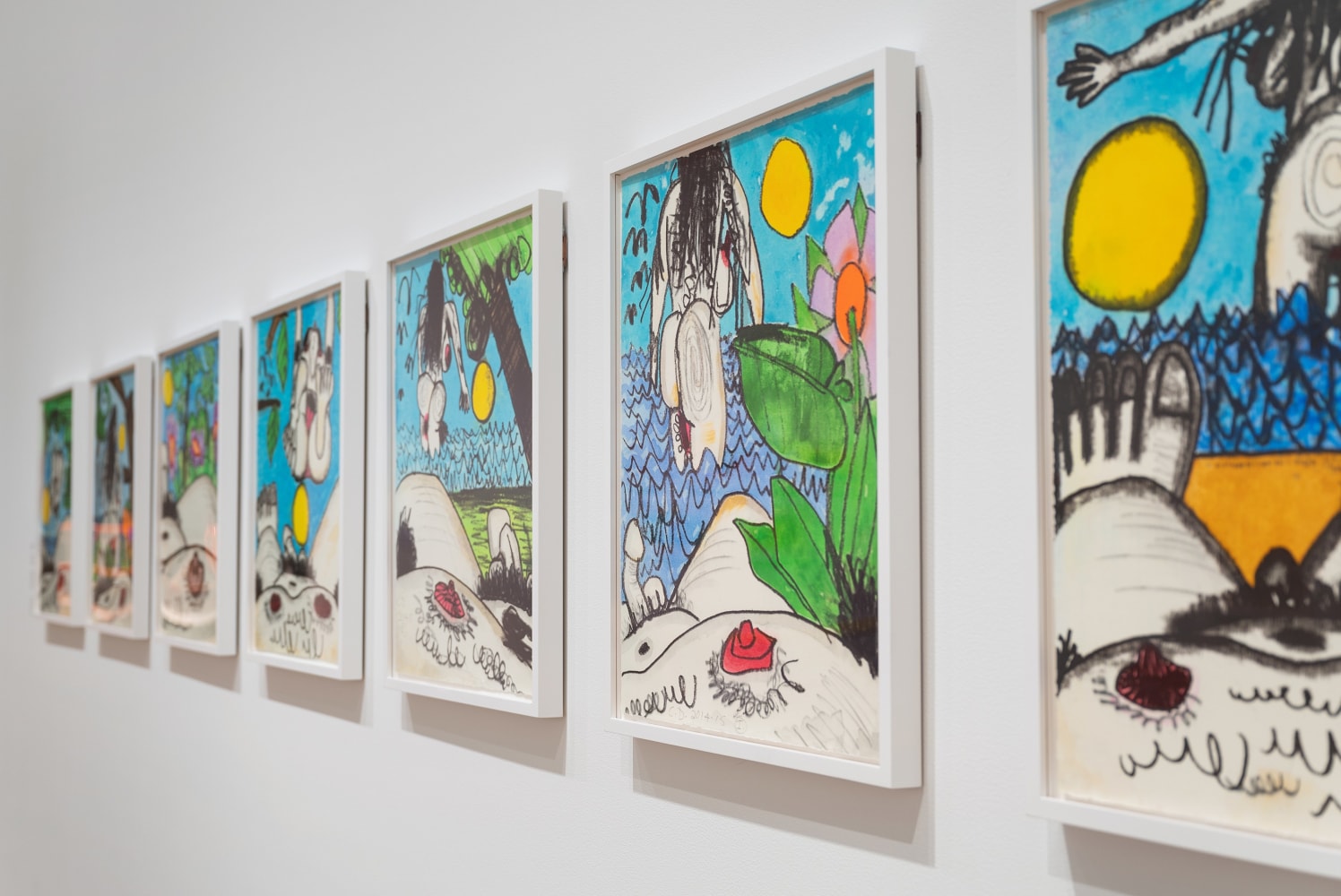 installation view Carroll Dunham Nasjonalmuseet Oslo