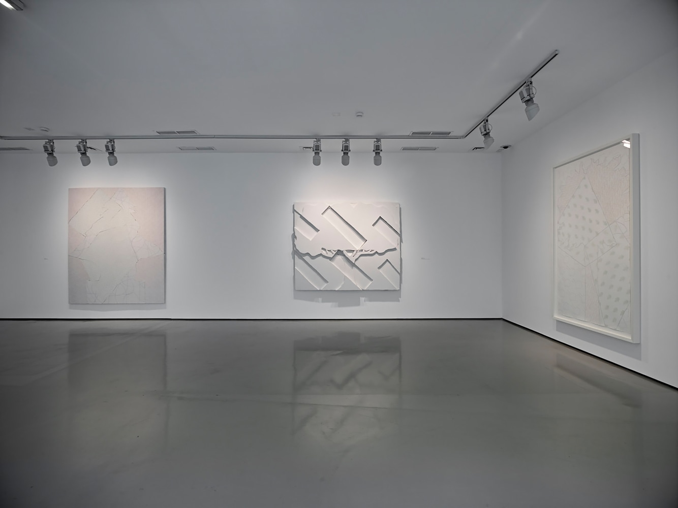 Installation view of works by Wyatt Kahn