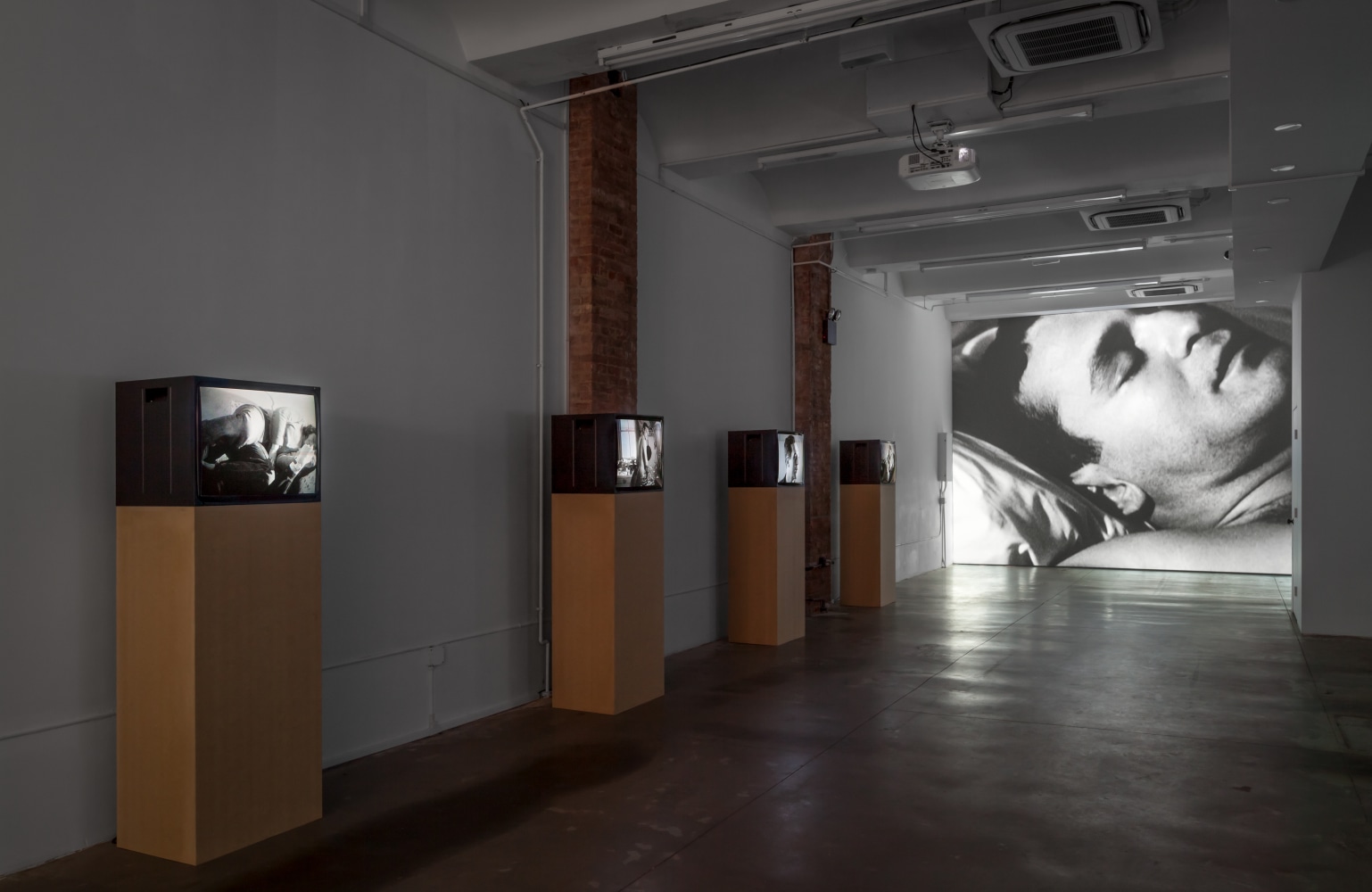 Installation view of works by John Giorno