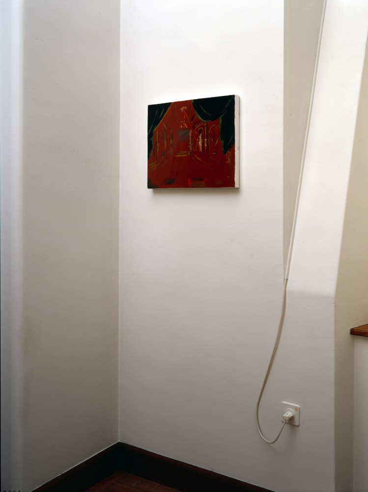 Installation view of works by Karen Kilimnik