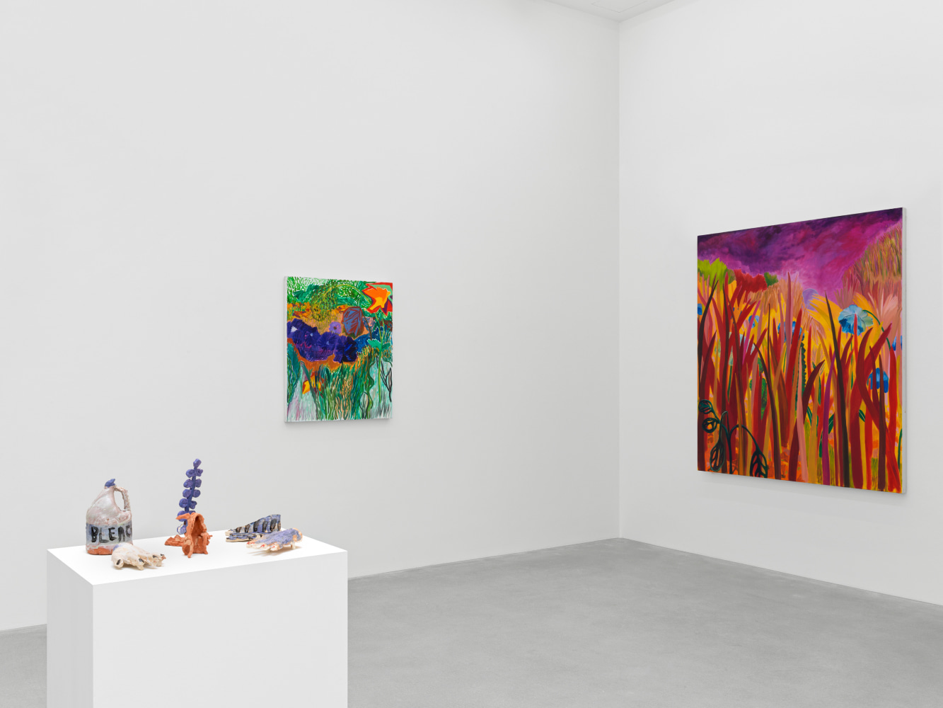 installation views of works by various artist