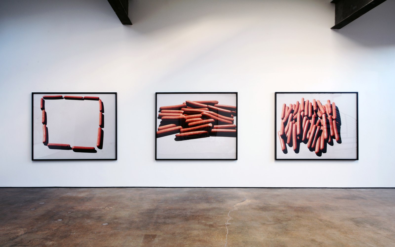 Installation view of Works by Lucas Blalock