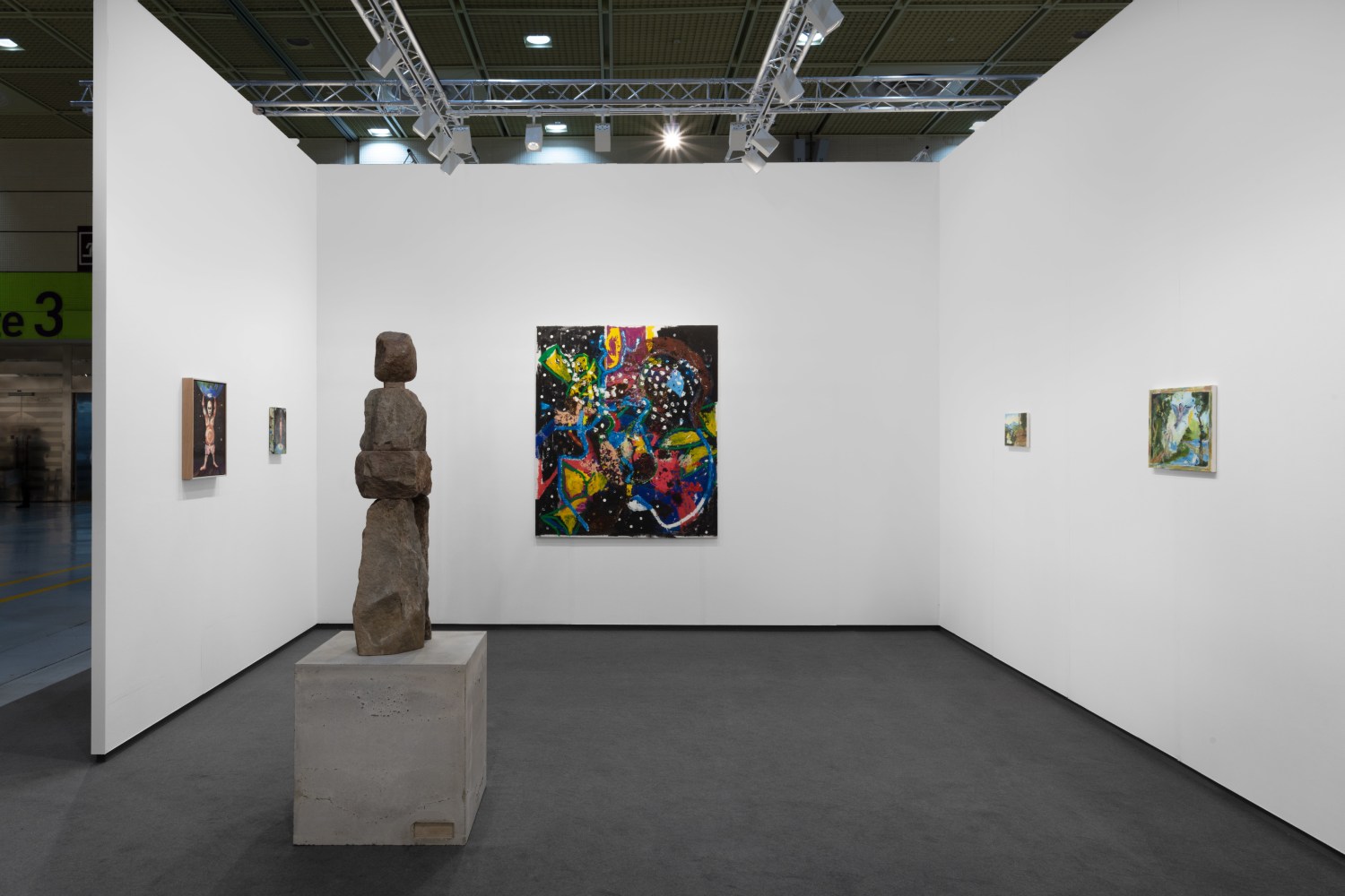 installation view of artworks by different artists at Frieze Seoul