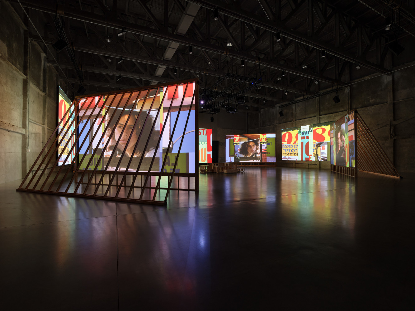 Installation view, Doug Aitken, Lightscape, Marciano Art Foundation, Los Angeles, 2024