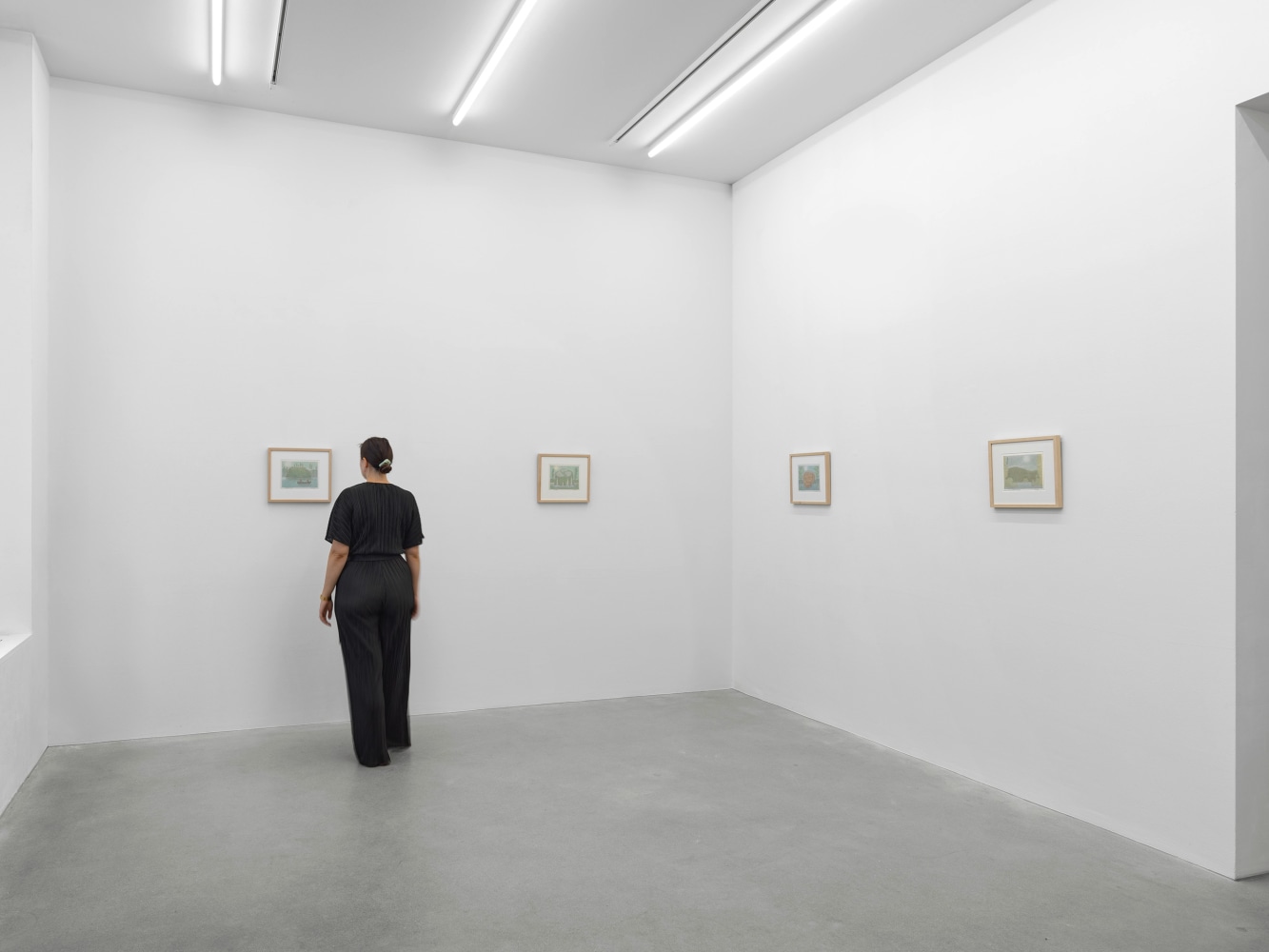 Installation view, John Dilg, Planet on the Prairie, Galerie Eva Presenhuber, Waldmannstrasse, Zurich, 2024