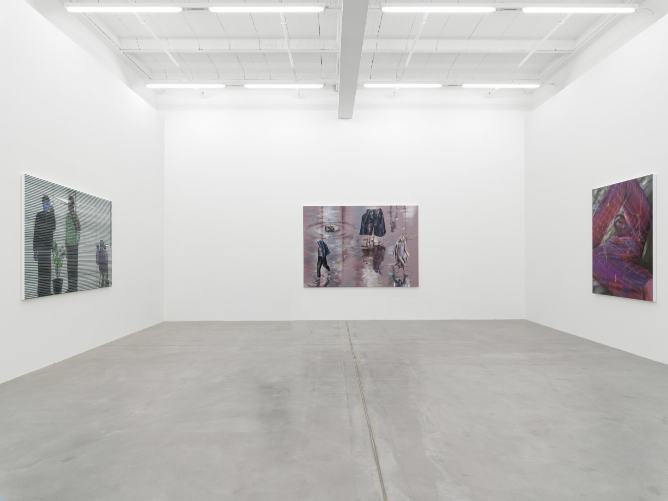 Installation view of works by various artists