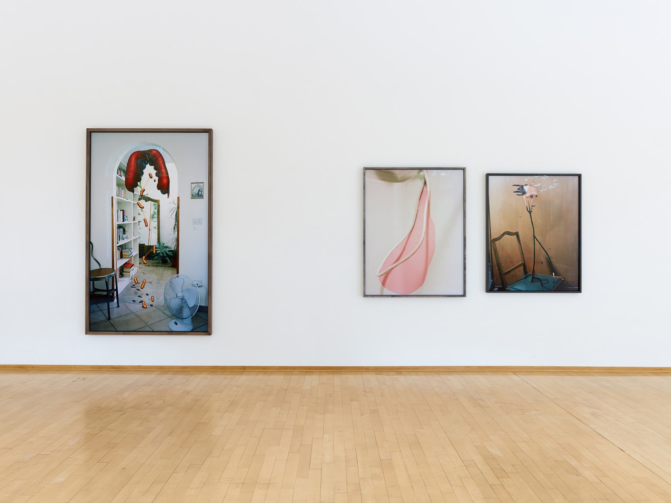 Installation view of Works by Lucas Blalock
