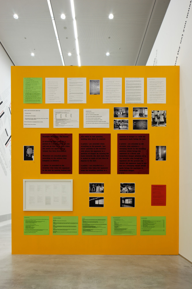 Installation view of sculptures by Angela Bulloch