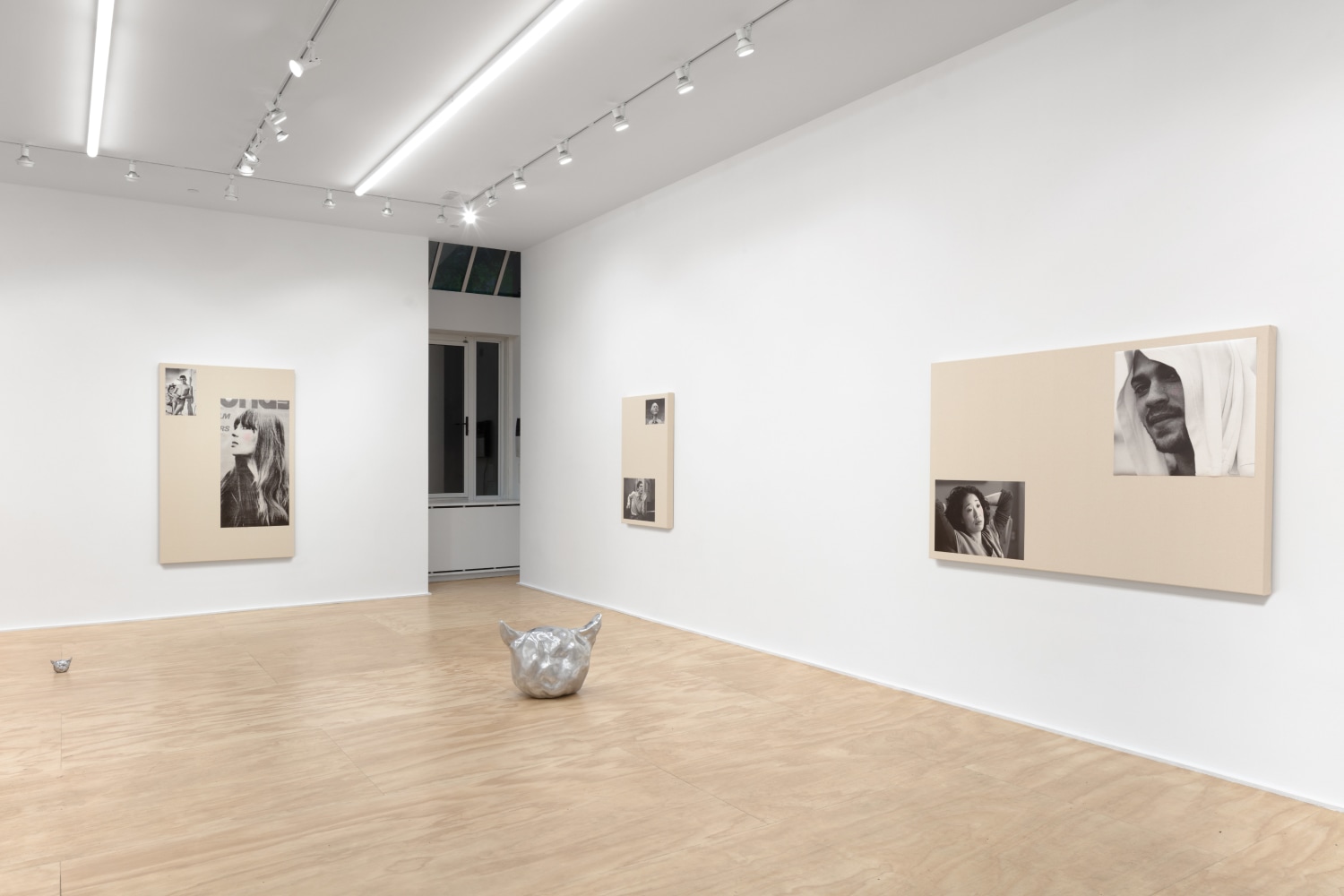 Installation view of sculptures and wall works by Sarah Ortmeyer