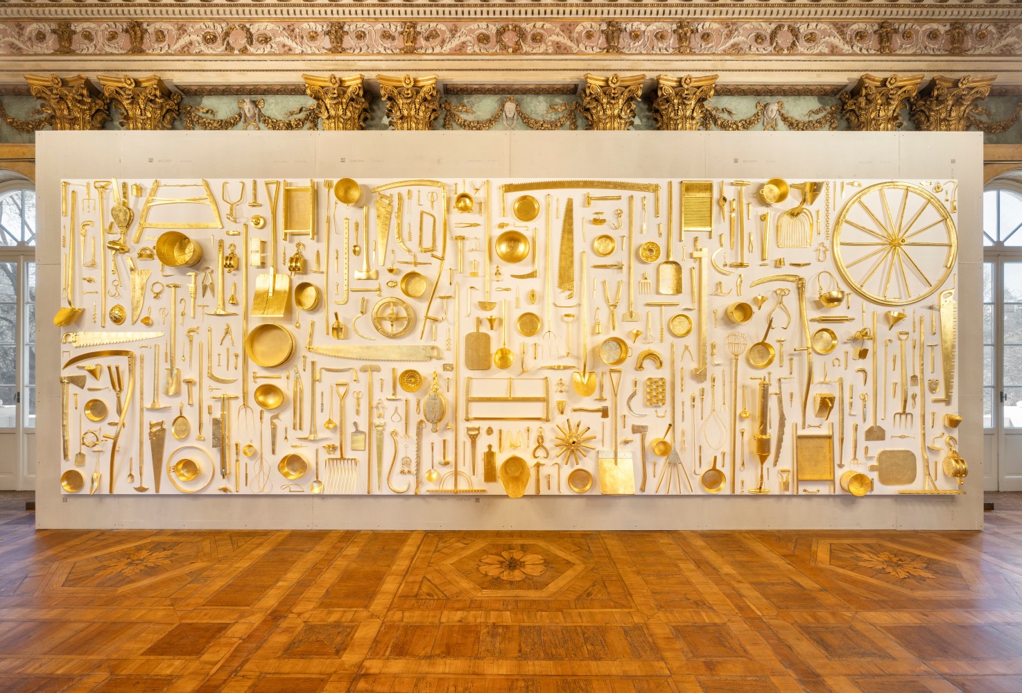 Installation view, Ugo Rondinone, terrone, Galleria d&amp;#39;Arte Moderna, Milan, 2025