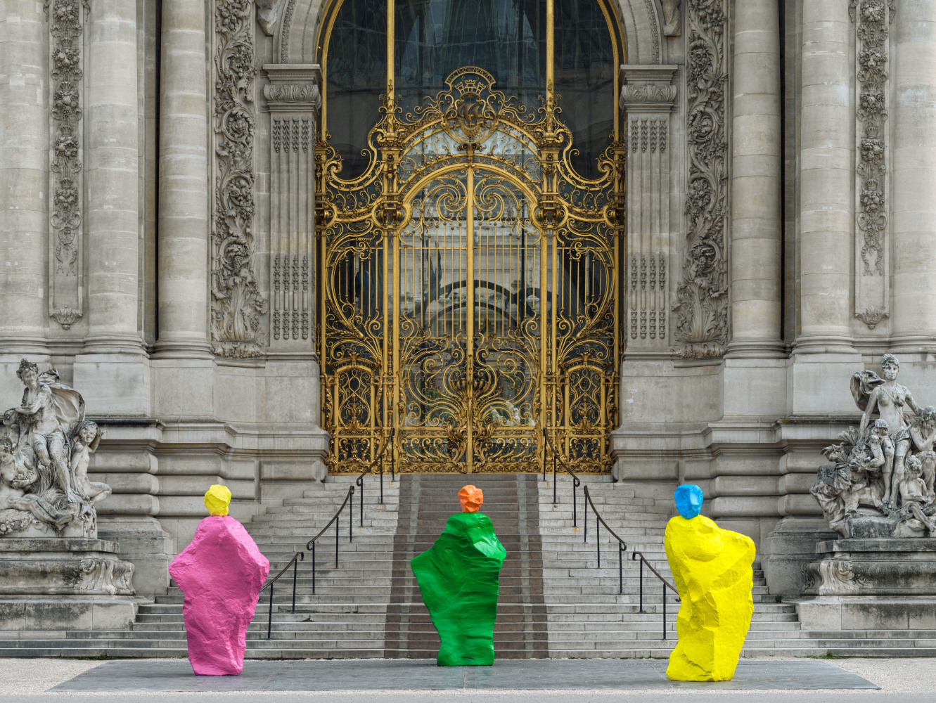 installation view of works by Ugo Rondinone