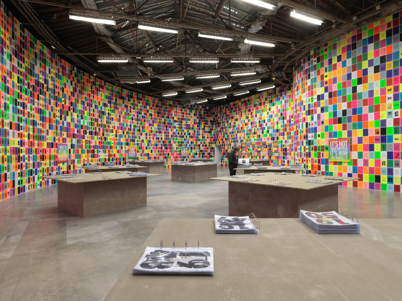 Installation view of works by John Giorno