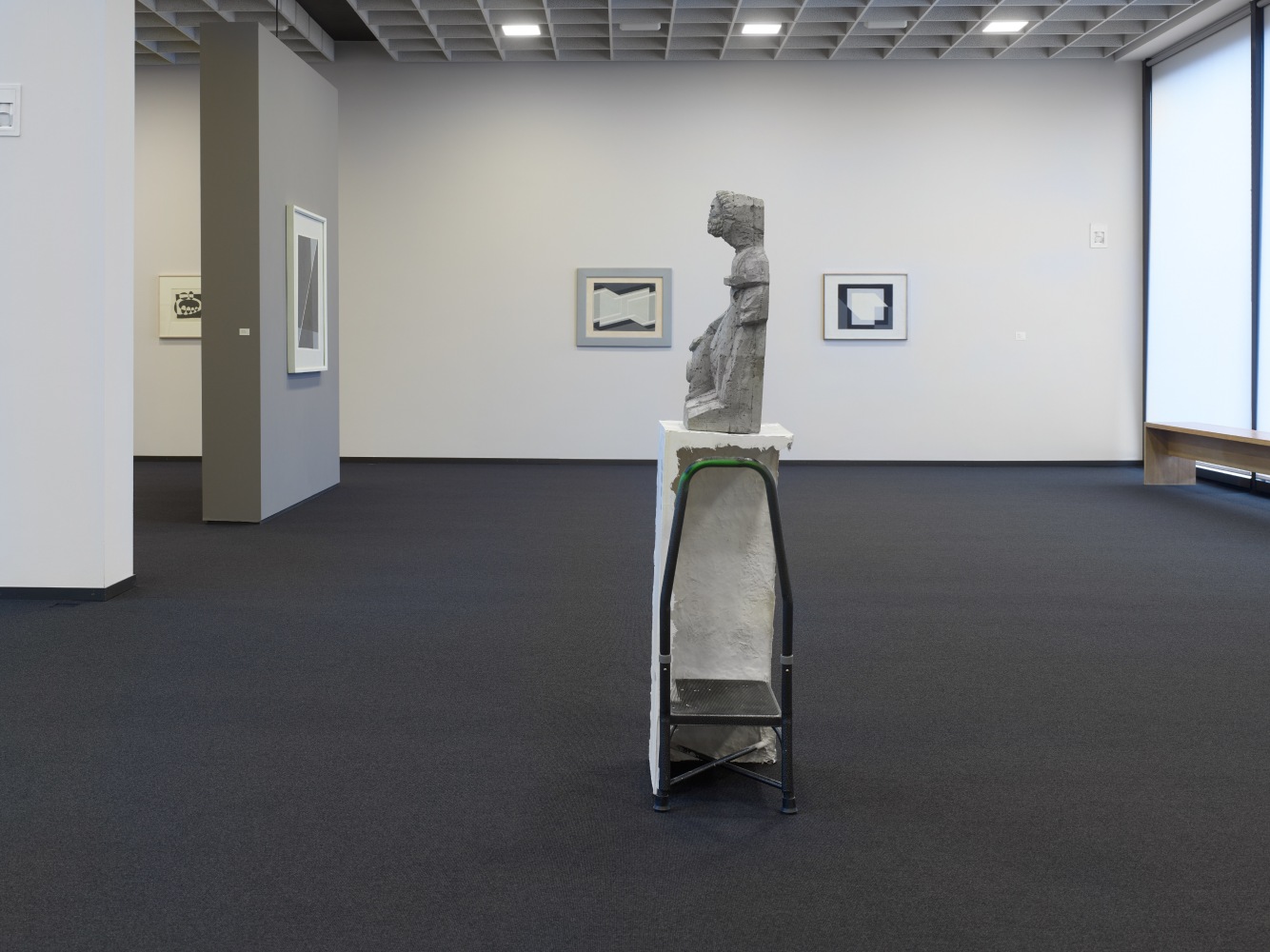 Installation views of works by Bernhard Fuchs, Justin Matherly, Tobias Pils