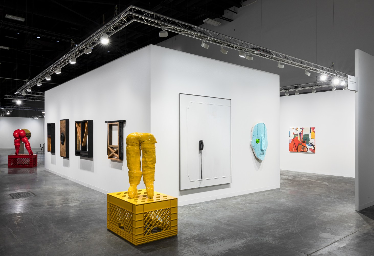 Installation view of works by various artists